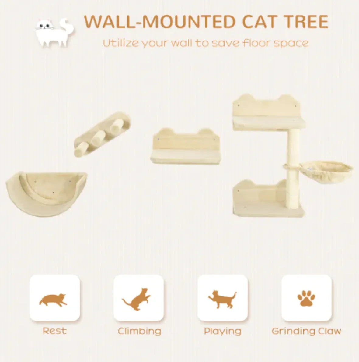 Cat Climber Wall Combo Kit