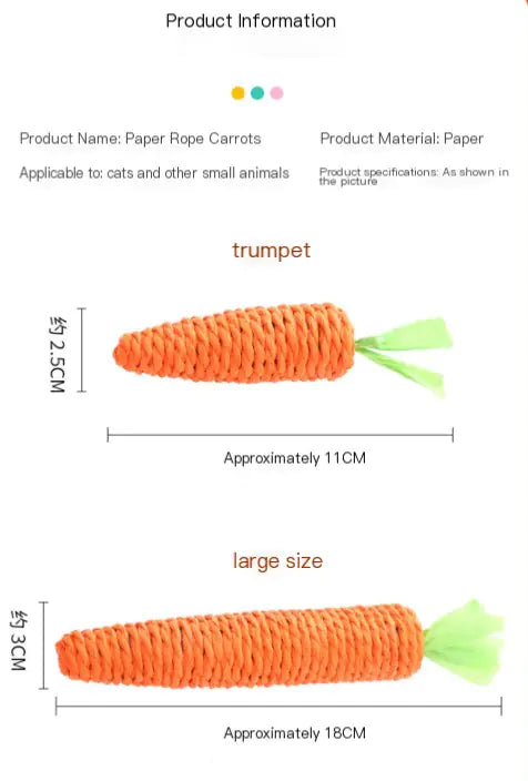 Jingling Carrot Catnip Toy