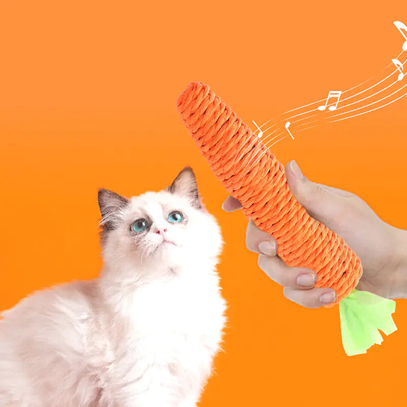 Jingling Carrot Catnip Toy