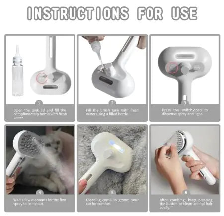 GroomEase Pet Mist Brush